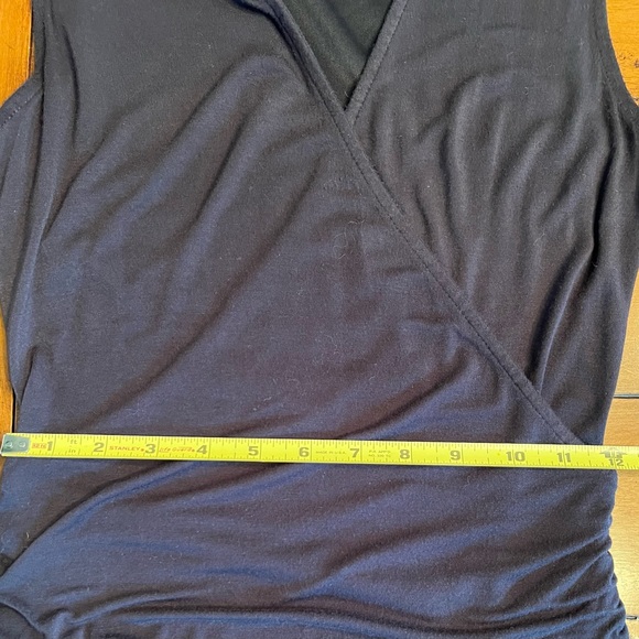 Mossimo Black Ruched Knee-Length Bodycon Dress Sz XS/TP - Picture 6 of 11